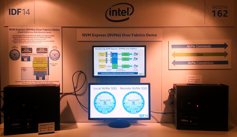 IDF2014 NVMe over Fabrics Booth